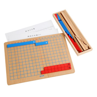 Addition and Subtraction Board ของเล่นไม้ มอนเตสซอรี่ ของเล่นคณิตศาสตร์ นับจำนวน บวก ลบ - Montessori Math Teaching Aids