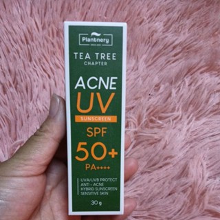 PlantneryTea Tree Sunscreen  Acne Oil Control SPF50/PA+++ 30g แพลนท์เนอรี่ กันแดด ที ทรี สูตรควบคุมความมัน