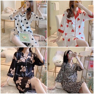 👗 ชุดนอนเดรสกระโปรงกระดุม 👗 M-3XL  ใส่สบาย ราคาถูก #S42