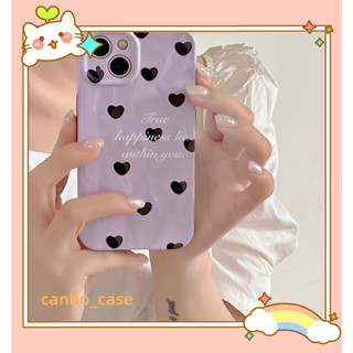 🎁ส่งของขวัญ🎁เคสไอโฟน สำหรับ 11 14 for iPhone Case 13 12 Pro Max เรียบง่าย แฟชั่น รูปหัวใจ กันกระแทก เคสนิ่ม เคสโทรศัพท์