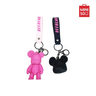 MINISO พวงกุญแจ ที่ห้อยกระเป๋า Qee Electric Pink