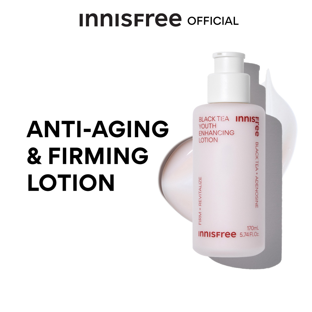 [โลชั่นน้ำนมชาดำ] innisfree Black Tea Youth Enhancing Lotion อินนิสฟรี โลชั่นชาดำ 170 มล.เพื่อผิวเฟิร์มกระชับ