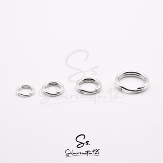 ห่วง  แบบพวงกุญแจเงินแท้ 92.5% ห่วงพวงกุญแจ Sprit Ring