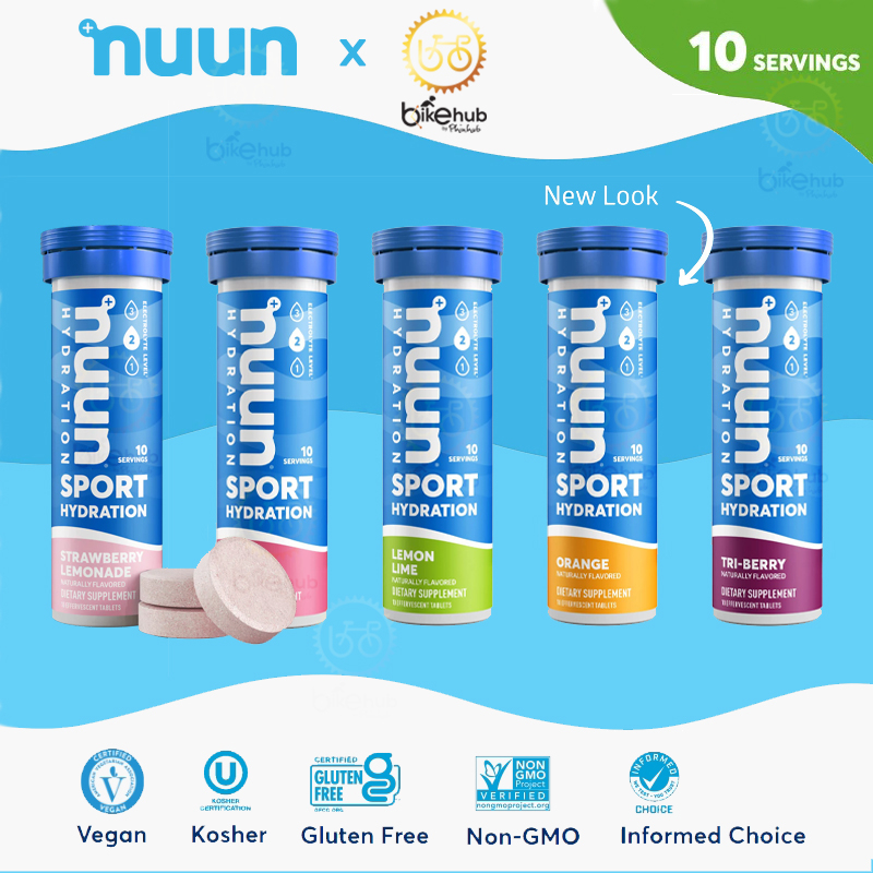 [ล็อตใหม่หมดปี 2025] nuun Hydration Electrolyte : Sport เม็ดฟู่เกลือแร่อัดเม็ดผสมน้ำดื่ม