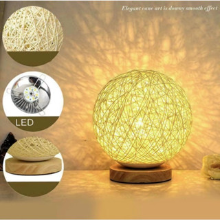 TD-03โคมไฟดวงจันทร์ table lamp โคมไฟตั้งโต๊ะแบบชาร์จ ปรับความ โคมไฟตกแต่งห้อง Desk Light โคมไฟพกพา โคมไฟ