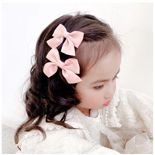 โบว์ติดผมเด็ก รุ่นกิ๊บ โบว์สำเร็จรูป แพ็ค2ชิ้น(ขายส่ง12บาท) รหัสสินค้าY35