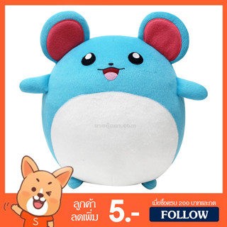 ตุ๊กตา มาริล (ขนาด 10 นิ้ว) ลิขสิทธิ์แท้ / ตุ๊กตา Marill Meryl Aqua Mouse Pokemon หนูฟ้า กลุ่ม ปิกาจู Pikachu คาบิก้อน Kabigon Snorlax โปเกมอน โปเกม่อน Pokemon ของเล่นเด็ก ของขวัญ