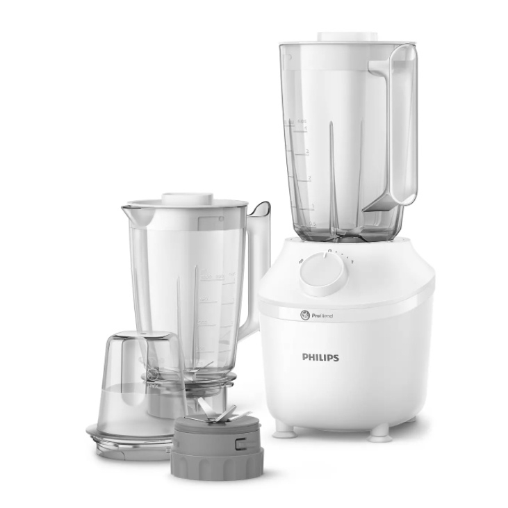 Philips เครื่องปั่นเอนกประสงค์ HR2041/50 กำลังไฟ 450W ขนาด 1.9 ลิตร รุ่น HR2041 น้ำปั่นละเอียดที่ไม่