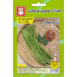 เมล็ดพันธุ์ ถั่วฝักยาวแดง ไทยรุ่ง ตราน้ำเต้า