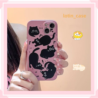 🎁ส่งของขวัญ🎁เคสไอโฟน สำหรับ 11 13 for iPhone Case 14 12 Pro Max น่ารัก น่าสนใจ แฟชั่น แมว กันกระแทก ปกป้อง เคสโทรศัพท์