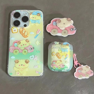 ✨สไตล์ใหม่✨เคสไอโฟน 14 Pro Max เคส for 11 12 13 Pro Max หมี griptok น่ารัก เคสพกพาสะดวก iPhone 13 Case เคสกันกระแทก