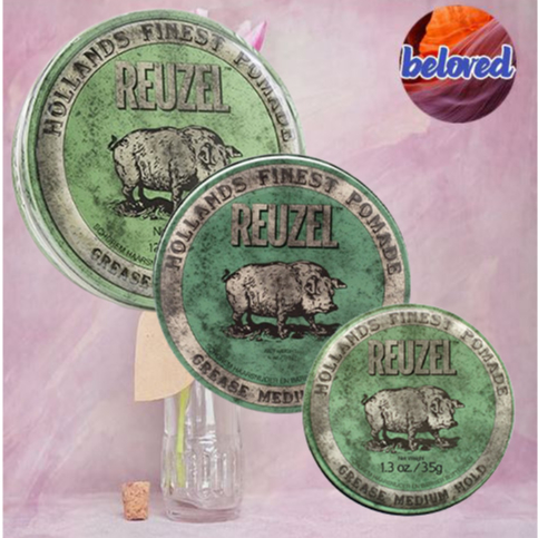 REUZEL Green Pomade 35/113 g โพเมดสีเขียว สำหรับจัดแต่งทรงผม