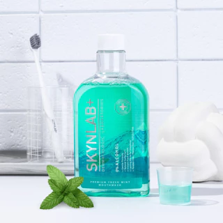 Skynlab พรีเมี่ยมเฟรชมิ้นท์เม้าท์วอช มีตัวเลือก 2 ขนาด 100ml และ 400ml สกินแล็บ