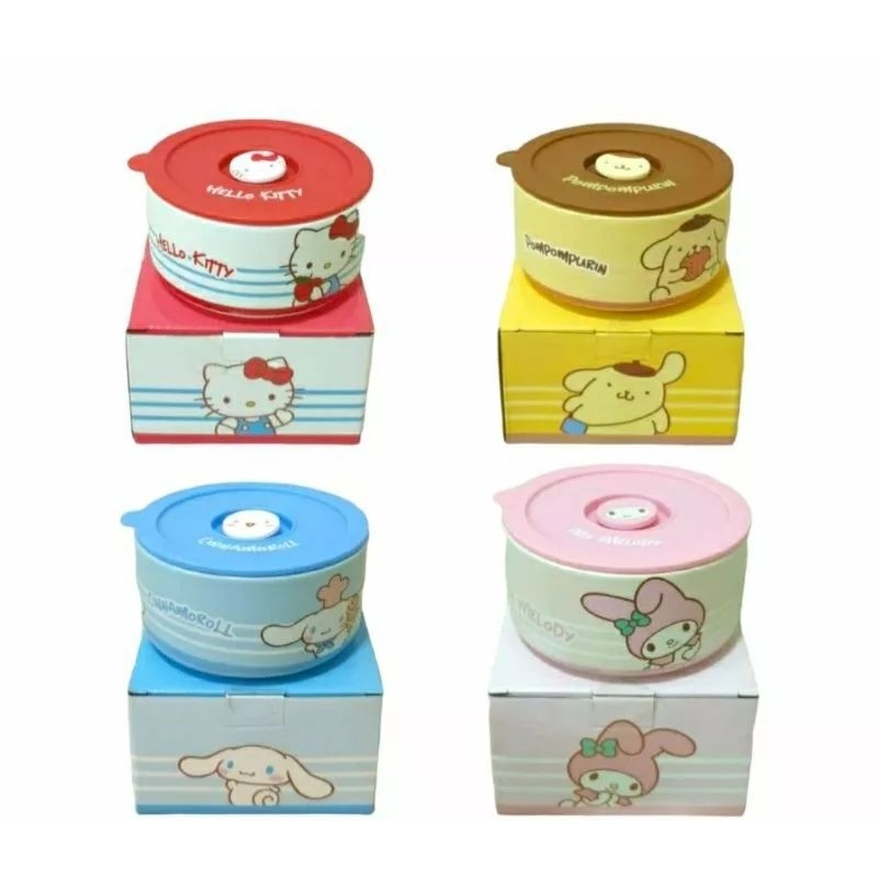 ชุดชามซานริโิอ ของพรีเมี่ยม 7-11 ขนาด 12x6cm (500 ml)