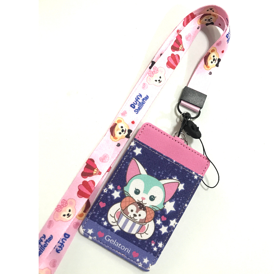 GLTN DF  สายคล้องคอ สายคล้องบัตร ที่ใส่บัตร ซองใส่บัตร พร้อมสายคล้องคอ ลาย GELATO  P งานดี สวยงาม สำ