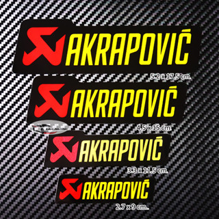 sticker สติ๊กเกอร์ติดท่อ แต่งท่อ AKRAPOVIC