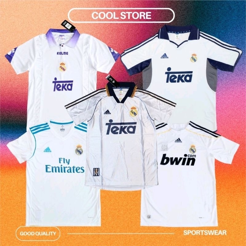 เสื้อบอลย้อนยุค Real madrid เสื้อมาดริดย้อนยุค