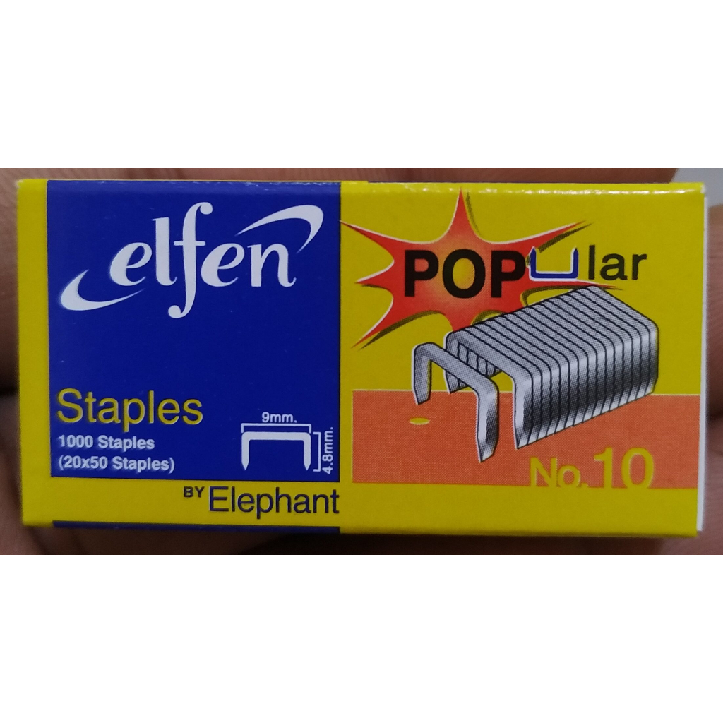 NEW!!!!staples ลวดเย็บกระดาษ เบอร์ 10 ตราelfen (24 กล่อง/แพ็ค) ของแท้