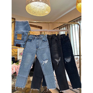 กางเกงยีนส์ผู้หญิง PUNNYjeans มือ1 พร้อมส่ง ทรงบอยมีไซส S-40