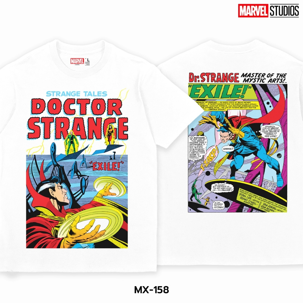 Power7Shop เสื้อยืดการ์ตูน มาร์เวล Dr.Strange ลิขสิทธ์แท้ MARVEL COMICS T-SHIRTS (MX-158)