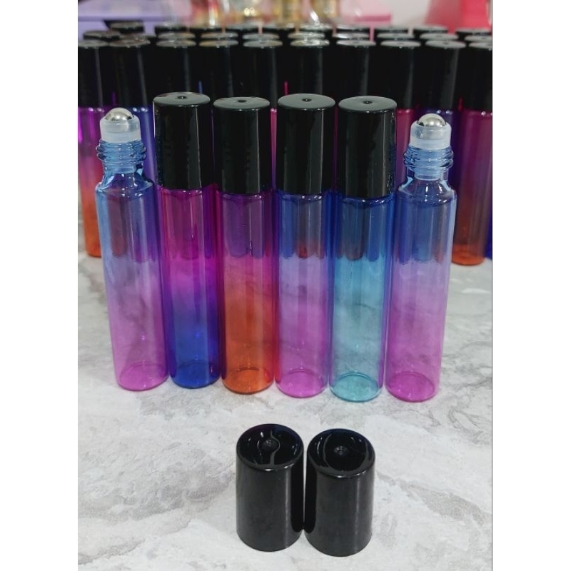 ขวดลูกกลิ้งสีทูโทน หัวกลิ้งสแตนเลส ขนาด 10 ml.(1ขวด)