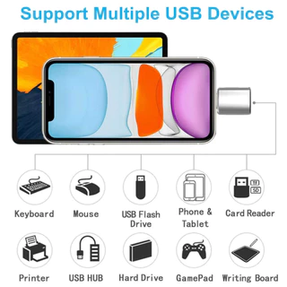 🔥NEW🔥 iP USB Adaptor OTG Mcdodo USB 3.0 อะแดปเตอร์แปลงเชื่อมต่อ iP กับแฟลชไดรฟ์ USB Type C Convertor