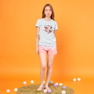 PAUL FRANK เสื้อยืด WOMENS TEES JULIUS FLAMINGO