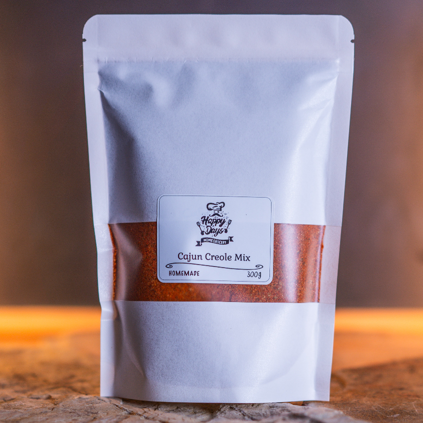 เครื่องปรุงรสชนิดผงคาจูนครีโอลโฮมเมด น้ำหนักสุทธิ 300กรัม, Cajun Creole Spice Mix, Net Weight 300g