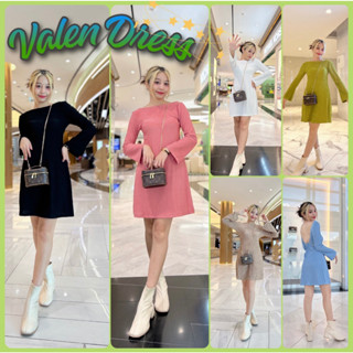 👜Valen Dress👜เดรสสั้นเว้าหลัง แขนยาว โชว์หลัง สไตล์ไฮโซ เดรสไปคาเฟ่