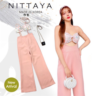 ราคาถูกที่สุด!! NITTAYA เซตเกาะอกหลากสี + กางเกงขายาว มี 3 สี