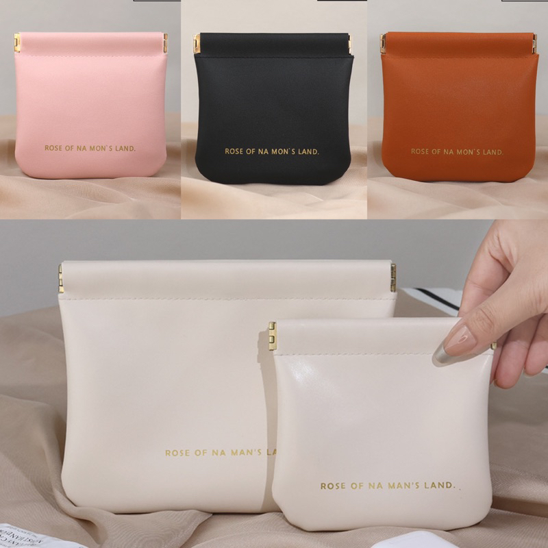 พร้อมส่งในไทย กระเป๋าหนัง PU ขนาดเล็ก สําหรับ หูฟัง ใส่กุญแจ ต่างหู สร้อยคอ พกพาสะดวก กันน้ํา