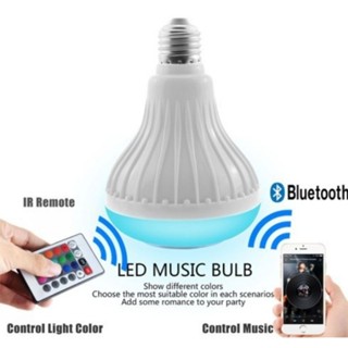 หลอดไฟบลูทูธ ดิสโก้ ปรับสีได้เป็นลำโพงในตัวBluetooth Music Smart RGB LED Bulb