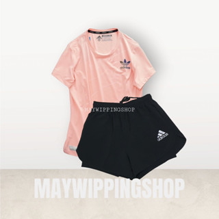ชุดกีฬาหญิง เสื้อกีฬา+กางเกงขาสั้น มีซับใน (KY11)
