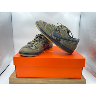 [ของแท้100%มือสอง]Nike Sb Zoom Dunk Low Pro Camo Olive Green(EUR42:26.5cm.)