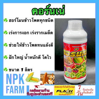 คอร์นเน่ ขนาด 1 ลิตร สวีทคอร์น ข้าวโพดทุกสายพันธุ์ ฝักโตใหญ่ เมล็ดเต็มแน่น เร่งรากและการงอก โตเร็ว หนีการทำลายของหนอน