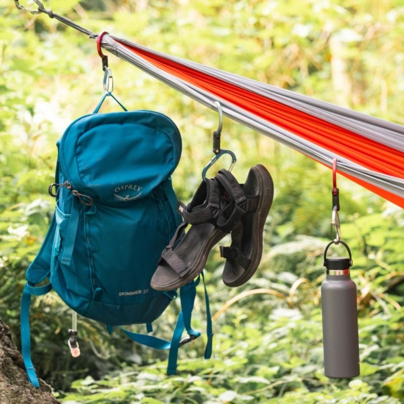 คาราบิเนอร์พร้อมตัวตะขอแขวน Gear Aid ของแท้ รุ่น HEROCLIP ใช้งานสะดวก กะทัดรัด น้ำหนักเบา มีให้เลือกใช้งาน 4 ขนาด