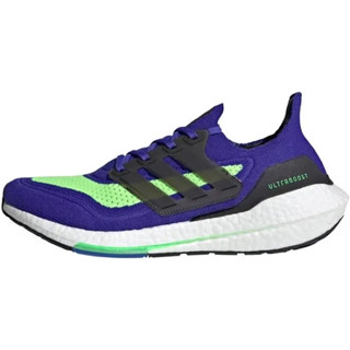 รองเท้าAdidas UltraBoost 21 Running Blue Green Whiteของแท้