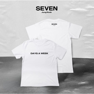 เสื้อยืด Jungkook Seven T-Shirt ใส่ทั้งชายและหญิง แมทช์ได้กับหลายๆ ลุค