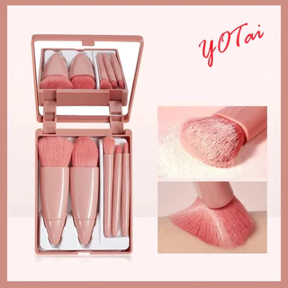 YOTAI เซ็ตแปรงแต่งหน้า​ 5ชิ้น​พร้อมถุง+กล่อง
