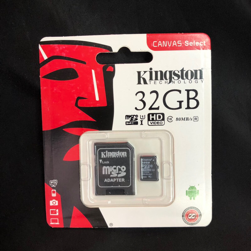 เมมโมรี่การ์ด Kingston Micro SD card Memory Card 32GB กล้อง/ โทรศัพท์มือถือ