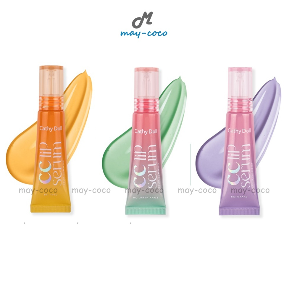 ถูก/แท้/มีไลฟ์ ลิป Cathy Doll CC Lip Serum Color Corrector ลิปเซรั่ม แก้ปากคล้ำ บำรุงปาก ปากนุ่ม ชุ่มชื้น