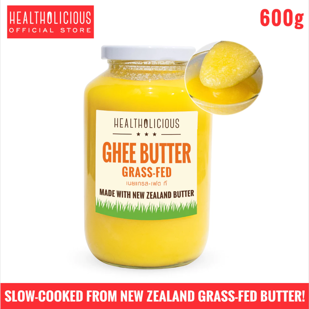 Grass-Fed Golden Ghee กี made from New Zealand Butter (no AMF / no Indian import). Best deal from HEALTHOLICIOUS 600g