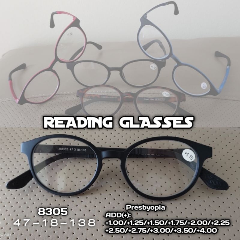 8305 แว่นตาสายตายาวหนังสือ กรอบTR