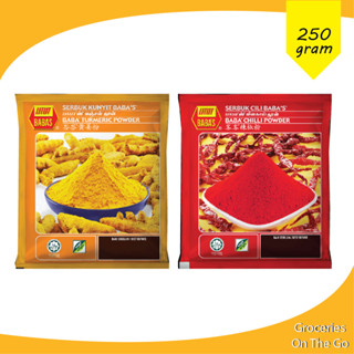 (2 pack) Babas Chili/Turmeric Powder 250gram