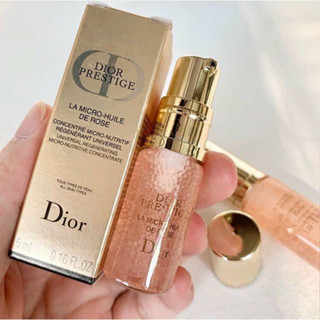 JUL02 ส่งฟรี DIOR PRESTIGE La Micro-Huile De Rose 5ml  พรีซีรั่ม