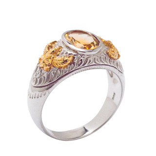 แหวนครุฑพลอยซิทรีน garuda ring citrine unisex