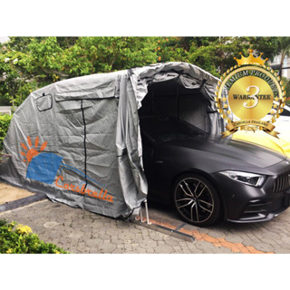 โรงจอดสำเร็จรูป CARSBRELLA  รุ่น RAINBOW SIZE L สำหรับรถขนาดกลาง ป้องกันสิ่งสกปรก ฝุ่นละอองและแสงแดด