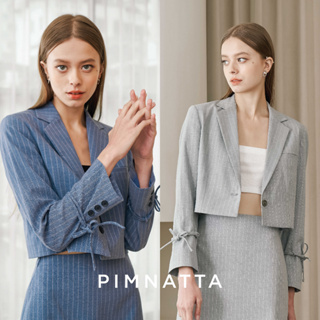 Pimnatta Harmony Blazer (สินค้าพร้อมส่ง🛒) เบลเซอร์ทรงครอปใส่ทำงานแบรนด์ IG งานเนี๊ยบ ดูแพง ตัดเย็บโดยช่างสูท