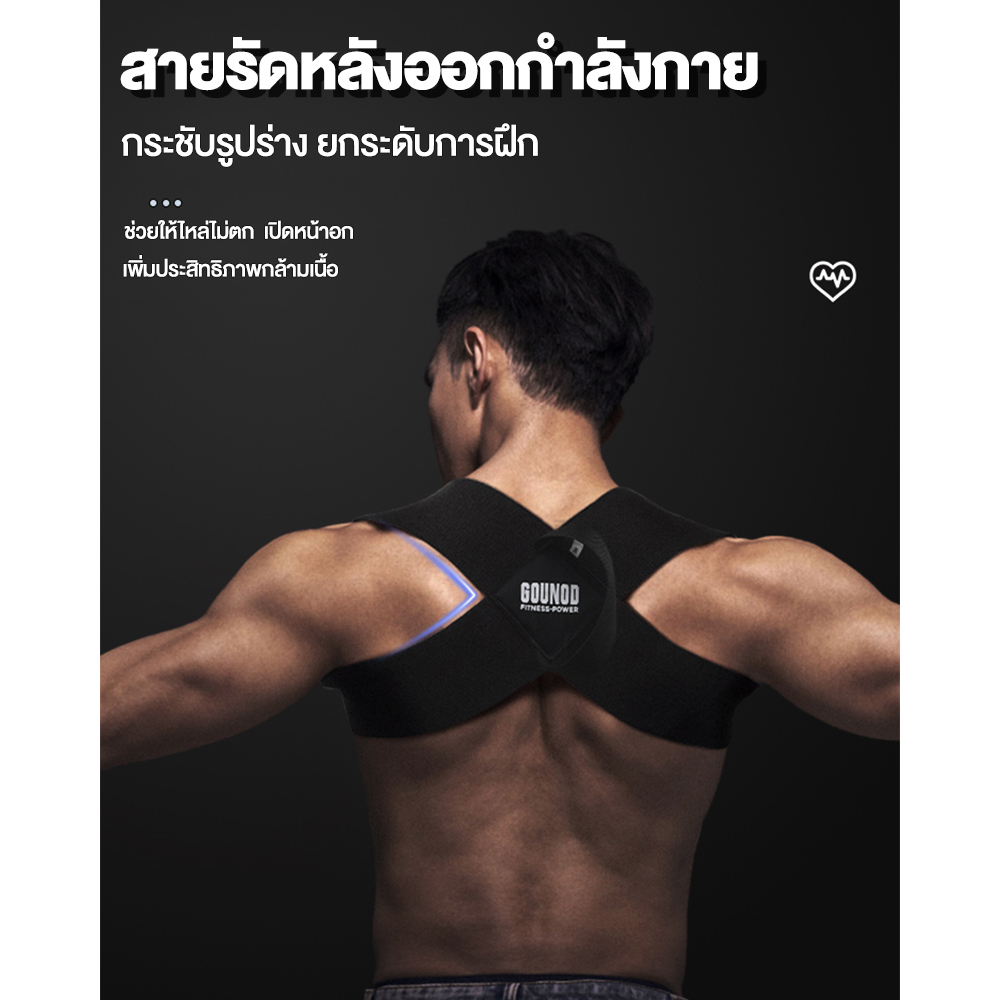 ใหม่ล่าสุด สายรัดพยุงหลัง สายรัดหลังออกกำลังกายหลัง เข็มขัดพยุงหลังและไหล่ สายรัดปรับสรีระ ลดการปวดกล้ามเนื้อขนณะยกของ ราคา ถูกที่สุด ดีลบีเคเค แกลเลอรีภาพที่ 3