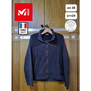 เสื้อกันหนาว ผ้าฟรีส Fleece แบรนด์ Millet แบรนด์ดังจากฝรั่งเศส ของแท้ มือ2